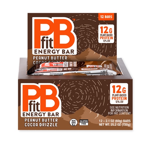 PB Fit Non-GMO Energy Bar Peanut Butter Cocoa Drizzle