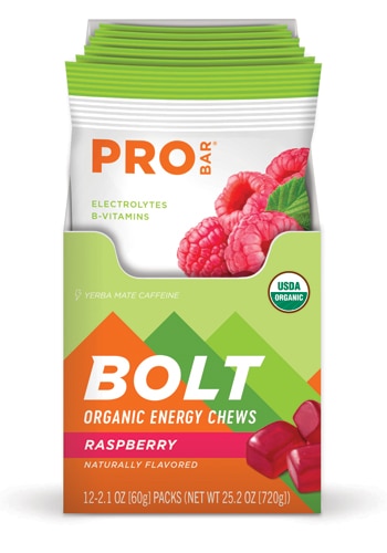 PROBAR Bolt Organic Energy Chews - Gluten Free Raspberry