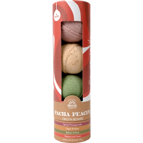 Pacha Soap Co Holiday Froth Bomb - Pacha Peaces - Variety