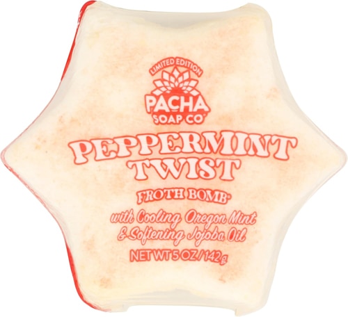 Pacha Soap Co Holiday Froth Bomb - Peppermint Twist