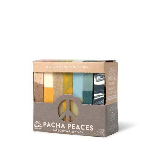 Pacha Soap Co Pacha Peaces Bar Soap Variety Pack - Earthy Essentials