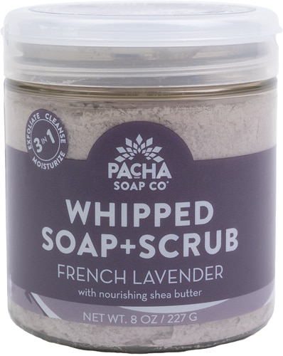 Pacha Soap Co Whipped Soap + Scrub - French Lavender