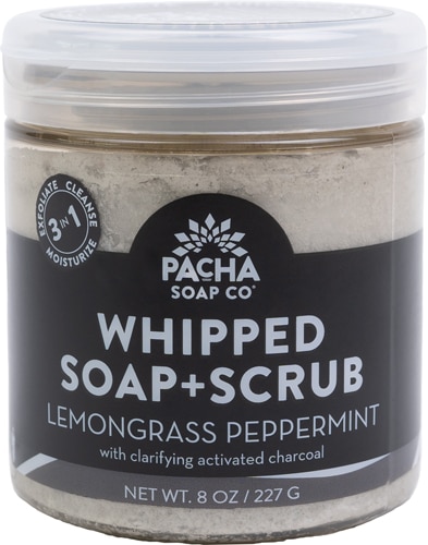 Pacha Soap Co Whipped Soap + Scrub - Lemongrass Peppermint