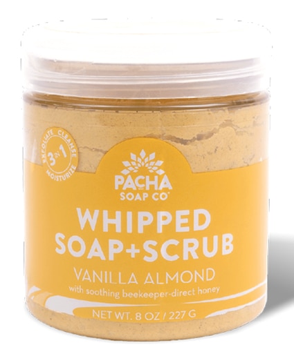 Pacha Soap Co Whipped Soap + Scrub - Vanilla Almond