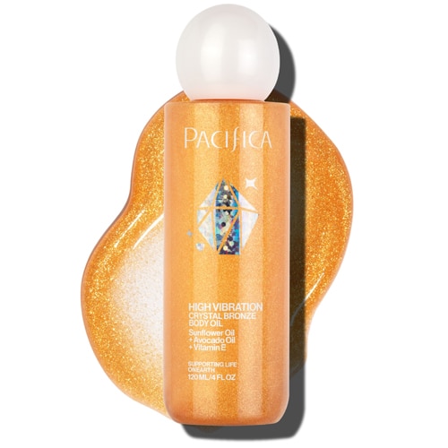 Pacifica High Vibration Shimmering Body Oil - Crystal Bronze