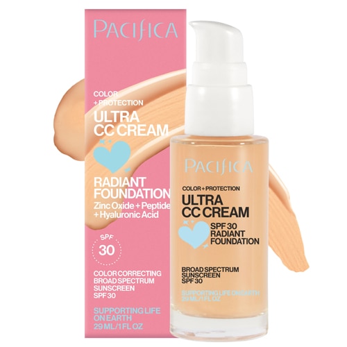 Pacifica Ultra CC Cream Radiant Foundation SPF 30 Natural-Medium