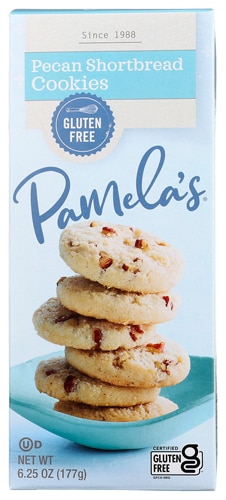 Pamela's Products Cookies Gluten Free Pecan Shortbread