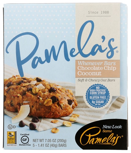 Pamela's Products Whenever Bars Gluten Free Chocolate Chip Coconut