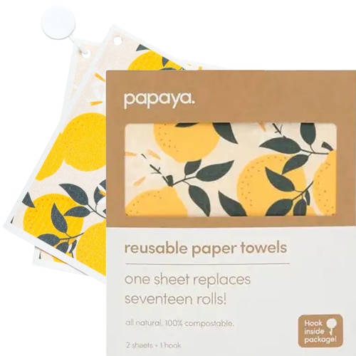 Papaya Reuseable Paper Towels - Squeeze the Day