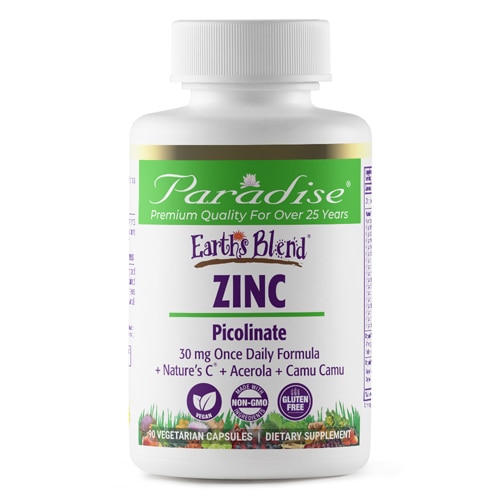 Paradise Herbs Earth's Blend Zinc Picolinate