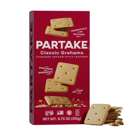 Partake Foods Gluten Free Classic Style Crackers Classic Grahams