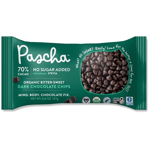 Pascha Organic Dark Chocolate Chips Sugar Free