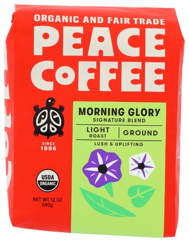 Peace Coffee Organic Light Roast Ground Morning Glory
