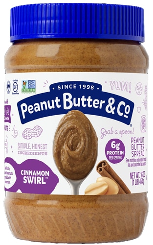 Peanut Butter & Co Vegan Gluten Free Peanut Butter Cinnamon Swirl