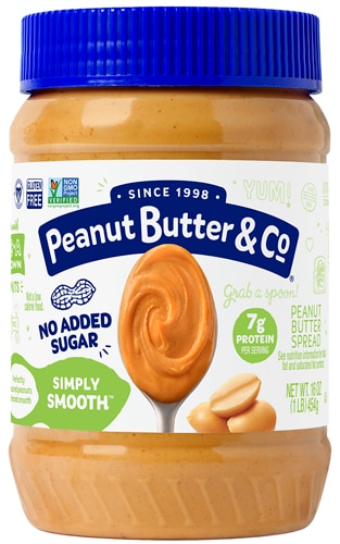 Peanut Butter & Co Vegan Gluten Free Peanut Butter Simply Smooth