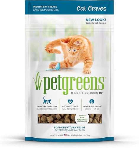 Pet Greens Cat Craves Indoor Cat Treats Soft Chews Tuna