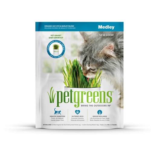 Pet Greens Medley Organic Self Grow Pet Grass for Cats