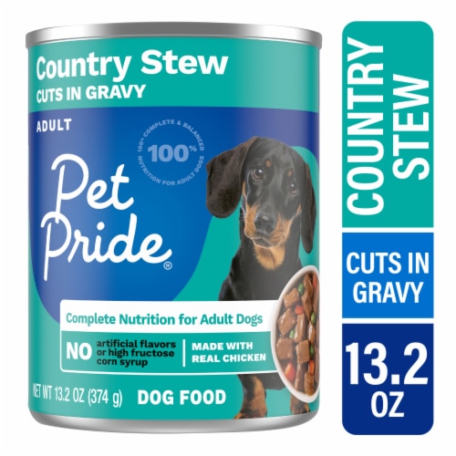 Pet Pride Adult Wet Dog Food Country Stew Cuts in Gravy