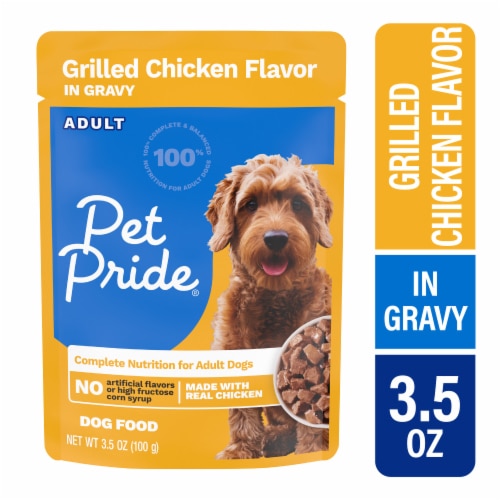 Pet Pride Adult Wet Dog Food Grilled Chicken Flavor in Gravy