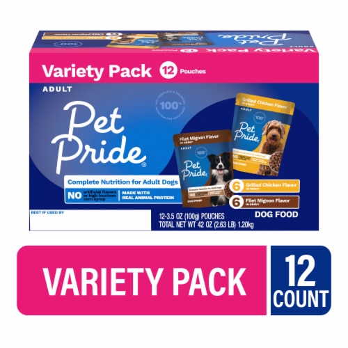 Pet Pride Adult Wet Dog Food Variety Pack