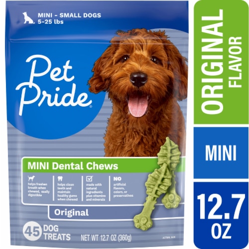 Pet Pride Small Dental Chews Dog Treats Original