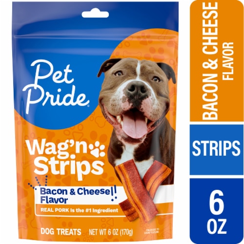 Pet Pride Wag'n Strips Dog Treats Bacon & Cheese