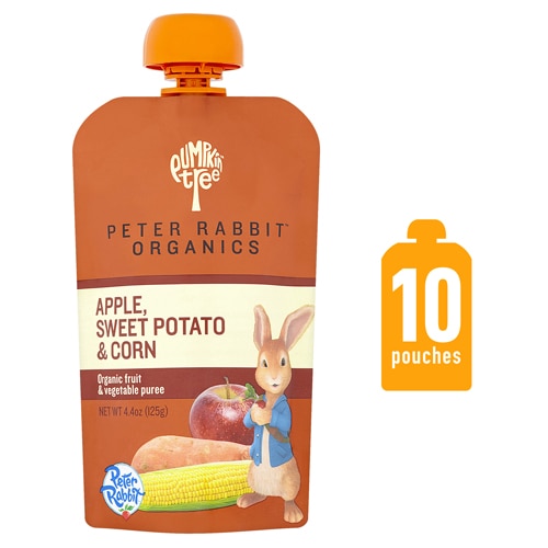 Peter Rabbit Organics Fruit & Vegetable Puree Apple Sweet Potato & Corn