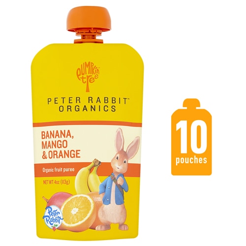 Peter Rabbit Organics Organic Fruit Puree Banana Mango & Orange