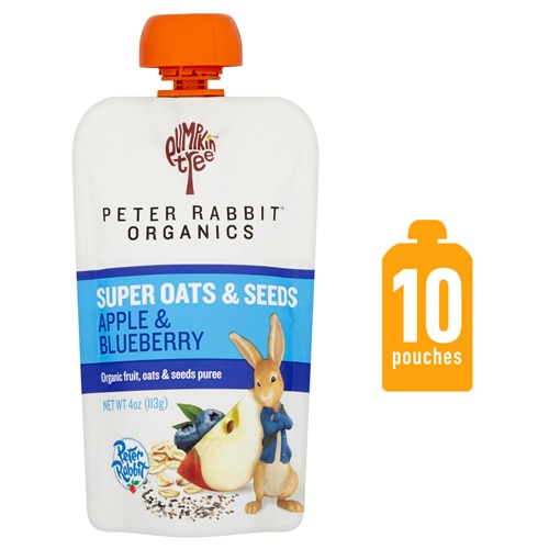 Peter Rabbit Organics Super Oats & Seeds Puree Apple & Blueberry