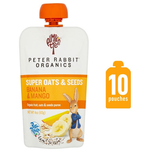 Peter Rabbit Organics Super Oats & Seeds Puree Banana & Mango