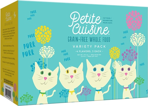 Petite Cuisine Wet Cat Food 12 Pack of 4 Flavors - 2.8 oz. Each Variety