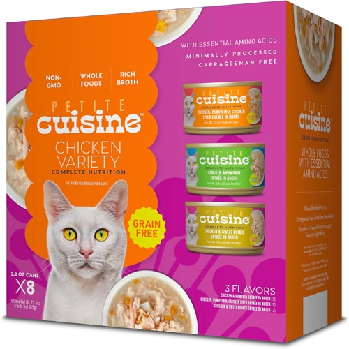 Petite Cuisine Wet Cat Food Wholefoods Variety Pack Chicken Flavors