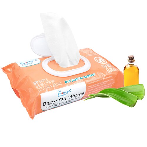 Pharma-C Baby Oil Wipes Vitamin E & Aloe Vera