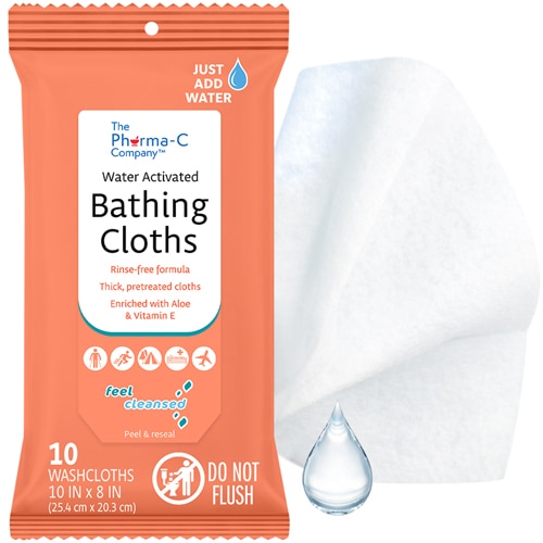 Pharma-C Water-Activated Bathing Cloths