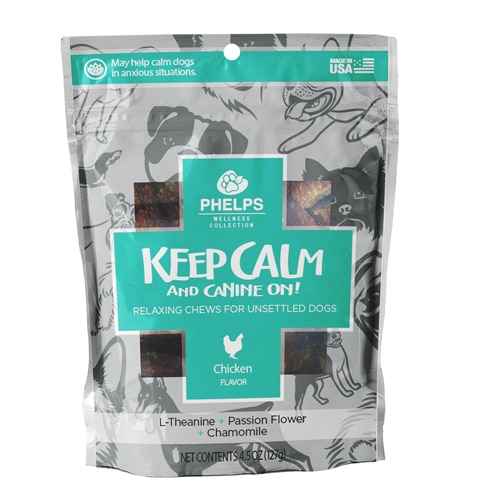 Phelps Wellness Collection Dog Treats Keep Calm & Canine On Calming Support Chicken Flavor