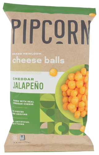 Pipcorn Cheese Balls Cheddar Jalapeno