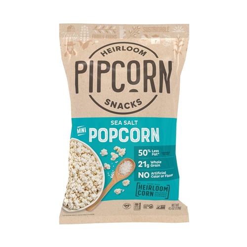 Pipcorn Mini Heirloom Popcorn Sea Salt