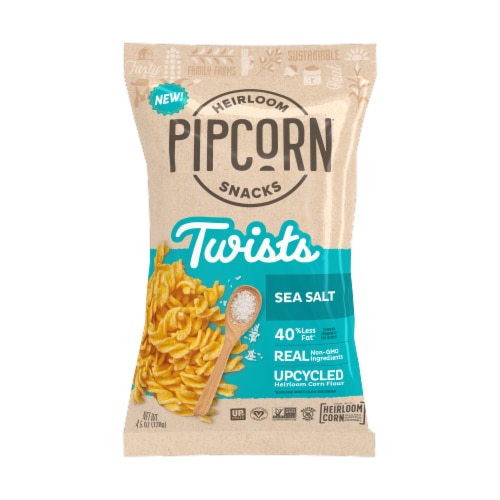 Pipcorn Vegan Twists Sea Salt