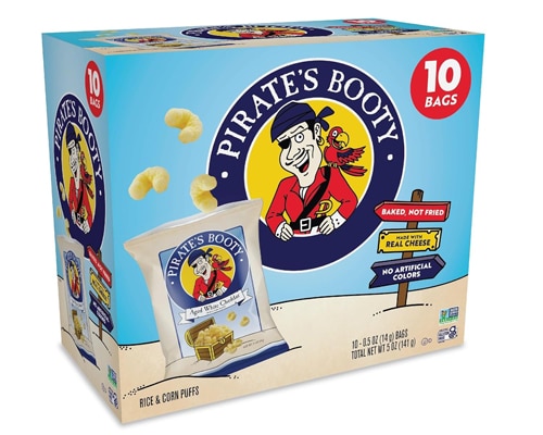 Pirate's Booty Rice & Corn Puffs Aged White Cheddar