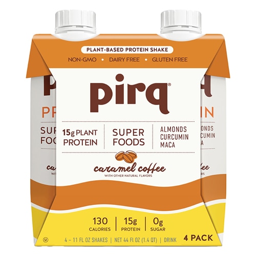 Pirq Plant Protein Superfoods Shake - Dairy Free Caramel Coffee