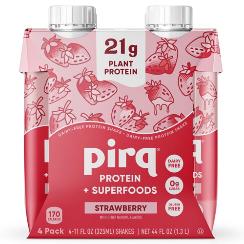 Pirq Plant Protein Superfoods Shake - Dairy Free Strawberry