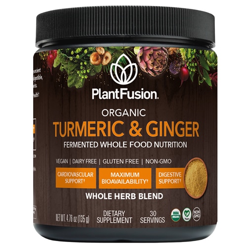 PlantFusion Organic Fermented Turmeric & Ginger Drink Mix