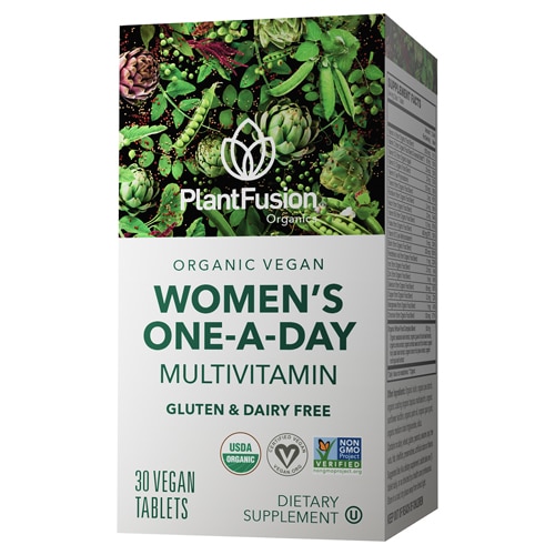 PlantFusion Women's Organic One-A-Day Multivitamin Whole Food Blend