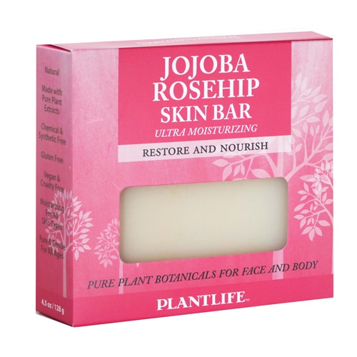 Plantlife Skin Bar Soap for Face and Body Jojoa Rosehip