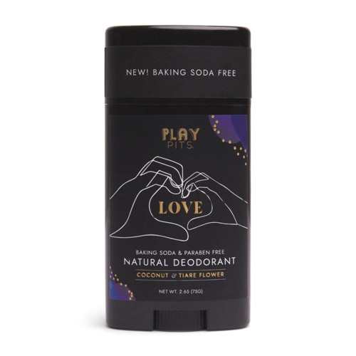 Play Pits Love Natural Body Deodorant Baking Soda Free Coconut & Tiare Flower