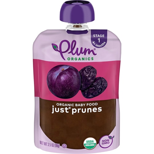 Plum Organics Baby Food Puree 4+ Months Just Prunes
