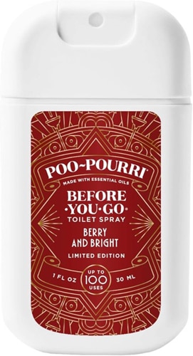 Poo-Pourri Before-You-Go Toilet Spray Limited Edition Holiday Berry and Bright