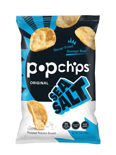 Popchips Gluten Free Popped Potato Chips Sea Salt