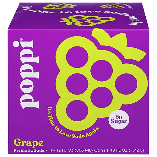 Poppi Prebiotic Soda Grape