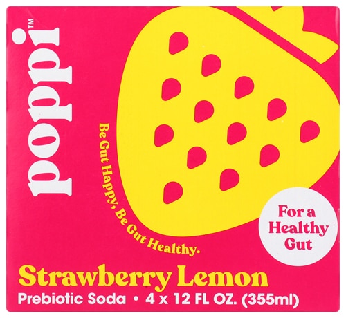 Poppi Prebiotic Soda Strawberry Lemon